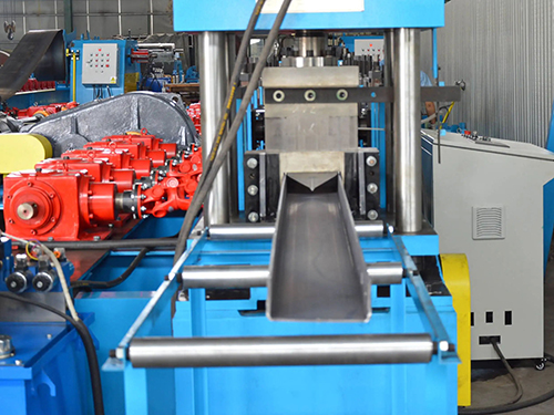 郑州液压切割圆形落水管成型机